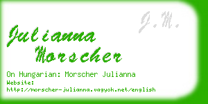 julianna morscher business card